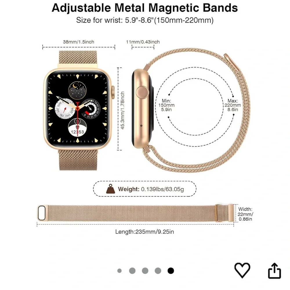 NIB Smartwatch Bluetooth Call 1.9